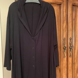 Very lightweight swing hooded jacket